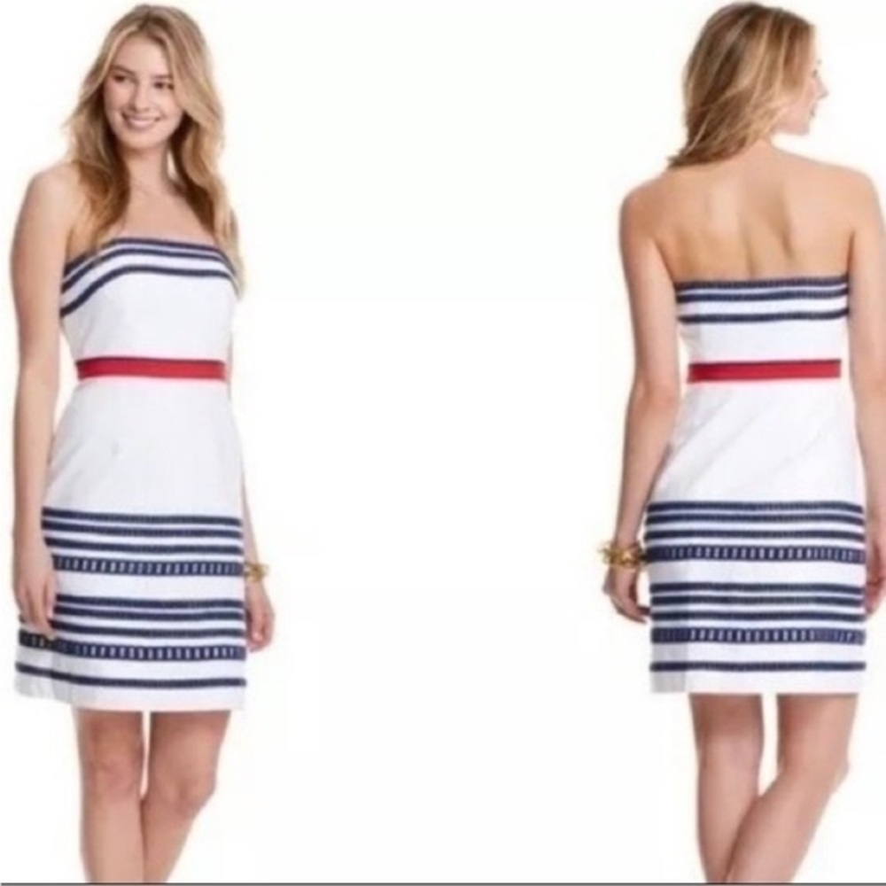 Quintessential summer strapless dress from Vineyard Vines.